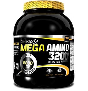 BioTech Mega Amino 3200, 500 tabs