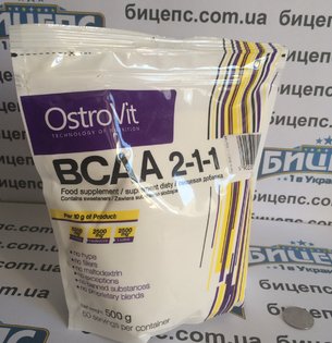 OstroVit Extra Pure BCAA 2:1:1 500 грамм 