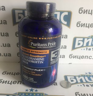 PURITAN'S PRIDE GLUCOSAMINE CHONDROITIN MSM DOUBLE STRENGTH 480